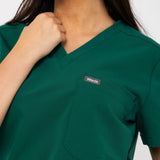 Women's two Pockets Scrub Top