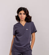 Women's two Pockets Scrub Top