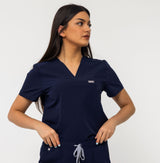 Women's two Pockets Scrub Top