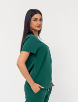 Women's two Pockets Scrub Top