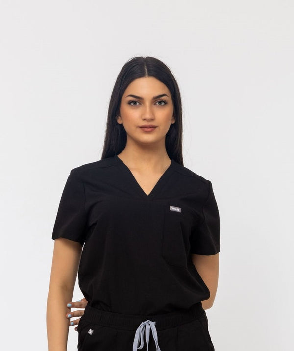 Women's two Pockets Scrub Top